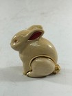 Estee Lauder White  off White  Enamel Bunny Solid Perfume Compact