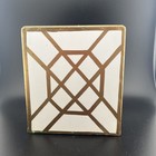 Jaye   s Studio White gold Tissue Box Cover Metal Hollywood Mcm    don   t Fret   