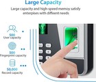 Ngteco Time Clock Biometric Clock 50000 Records Employee Attendance Machine