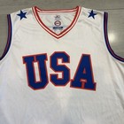 Usa Hockey Miracle On Ice 1980 Lake Placid White Sleeveless Jersey Xl Miracle 80