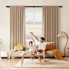 Black Curtain Rod 32 To 144 Inch  Heavy Duty Window Treatment Rods