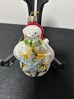 Snowman Glass Christmas Ornament Vintage Lao-mai 5 In decorated