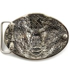 King Lion German Silver Belt Buckle  Animal Head  Handmade Lion Belt Buckle