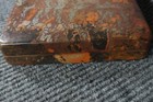 Rare Bakelite Ebena Belgium Rectangle Dresser Or Cigar Box Mottled Gray orange