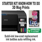 Epson Printer With Sublimation Ink Print 3d Mug Heat Press Machine Start Kit