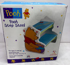 Vintage Disney Winnie The Pooh Step Stool Kids 2 Step Wood Stool Age 3  Rare New
