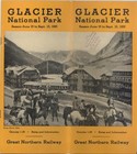 Antique 1935 Travel Brochure  great Northern Railway Glacier National Park  Nice