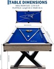 7ft Pool Table For Home  Heavy Duty Billiard Tables Kit Sturdy K-shape Metal Leg
