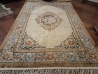 Antique 100  All Natural Silk On Silk Pictorial Chinese Oriental Rug 4  X 7 