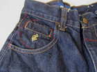 Rocawear Embroidered Denim Jeans Size 8 Baggy Wide Leg Punk Skater Y2k