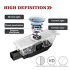 2pcs Never Fade Door Lights Logo For Dodge Challenger 2015-present  White
