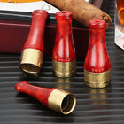 Galiner Golden Pure Copper Cigar Holder Mouthpiece Nozzle 4 Sizes Red Gift Box