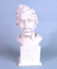 Albert Einstein Bust Resin Sculpture On Plinth With Mathematical Formulas