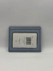 Nwt Coach Slim Id Card Case In Light Blue Chambray Pebble Leather Style Ch100