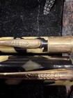 1930s Sheaffer Lifetime Black Pearl Celluloid Fountain Pen Pencil Set 14k
