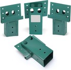 Outdoor 4x4 Compound Angle Brackets For Deer Stand   Hunting Blinds  4-pack