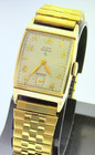 Elgin Cal  624 10k Gold Filled 17j Mens Vintage Art Deco Wrist Watch Serviced