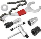6pcs Bike Tool Kit W  3-in-1 Cassette Remover Wrench Crank Puller Extractor New