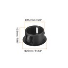 110pcs 5 8  Plastic Hole Plugs Panel Flush Type Knockout Locking Plugs Black