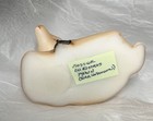 Mosser Glass Deer Fawn Figurine Reclining Floral holly Decal 3 1 2 In