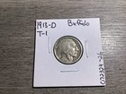 1913-d Buffalo  type 1  Key Date  Nickel-coin From Denver-au Condition 072324-26