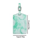Suitcase Luggage Id Tags Labels Name Address Travel Holiday Wedding Marbling Di   