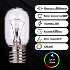 Microwave Light Bulb 8206232a - 40w E17  125v  4-pack For Whirlpool   Maytag
