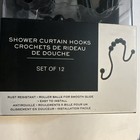Lauren Ralph Lauren Shower Curtain Hooks Set Of 12 Matte Black New