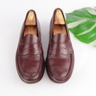 Vtg Gh Bass Weejuns Penny Loafers Mens Size 9 5 Burgundy Leather Shoes Usa 2925