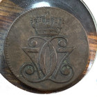 1771 Denmark 1 Skilling Super Nice Vf xf Km-616 1 One Year Type Chrc