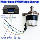 Brushless 100w Circulation Water Pump Dc 12v Pwm High Flow Engine Auxiliary Pump