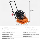 7hp Plate Compactor 212cc Gas Engine  5600vpm Rammer Jumping Jack Tamper 4200lbs