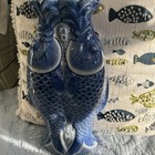 Nantucket Brand Double Coy Fish 19 5 High Jar Vase