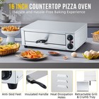 16 In Electric Pizza Oven Countertop Commercial Pizza Oven With Grilling Rack    
