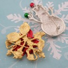 Vintage Snowman Holiday Red Poinsettia Enamel Christmas Pin Brooch Collection