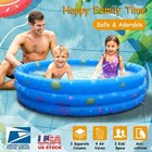 Children Inflatable Swimming Pool Large Family Summer Outdoor Play Pool 3 Kids