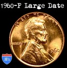 1960 P Large Date Lincoln Memorial Cent Brilliant Uncirculated  jb s Coins 