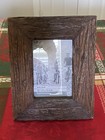 Solid Wood 4x6 Dark Brown Photo Picture Frame 7 5    X 9 5    X 1    Thick Heavy New