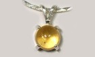 18thc Antique Scotland 1ct  Citrine sterling Pendant  Ancient Celt Rome Sunshine