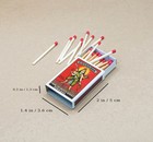 Set Of 8 Match Box Vintage India Label  2 Matches Boxes Re-print Holder