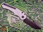 Heretic Knives Mini Pariah Manual Gray Chassis Magnacut Dlc Tanto H053-4a-gry