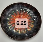 Vintage Mid-century Modern Enamel On Copper Abstract Art Plate Bowl Sculpture