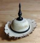 Vtg Hand Turned Signed Live Edge Delicate Trinket Box Multiple Woods 1 Of 1