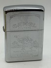 Vintage Camel Turkish Double Sided High Polished Chrome Zippo Lighter New In Tin