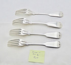 J m  Freeman   Coin Silver Fiddle   Thread  Fork    7-5 8   Norfolk  Virginia