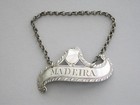 George Iii Silver Scroll Shaped Wine Label Madeira James Phipps I  London C1780