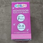 7 Pieces Montessori Toys Wooden Babies Teething Baby Rattle 0-6 Month Pink Girls