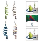 Bird Spiral Rope Perch Cotton Parrots Cage Toy For Parrot Finch Cockatiels