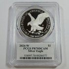 2024 W Pcgs Ultra Pr70 Dcam Proof 1 Oz Silver American Eagle Sae Us Coin 53939a
