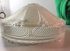 Vintage Art Deco Frosted  Glass Light Shade 3 Hole Ceiling Fixture 10  Opening 